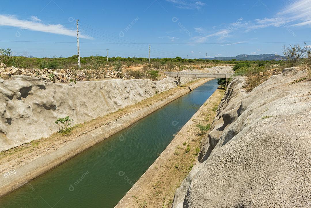Canal De Transposição De Água Do Rio São Francisco Na Sertânia Imagem JPG