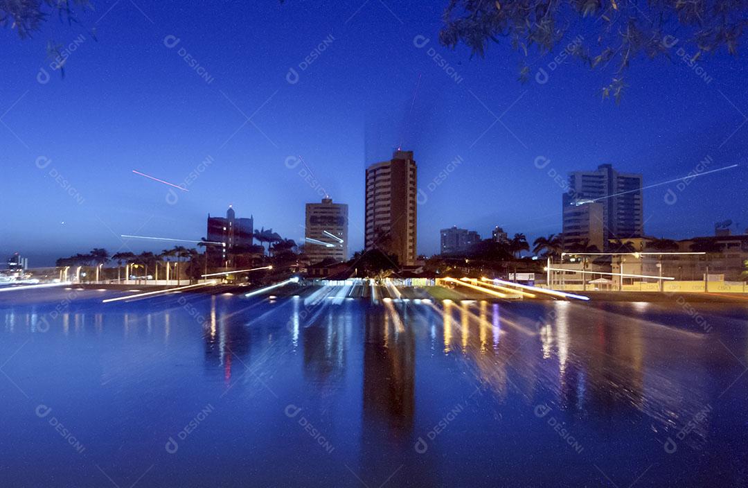 Anoitecer No Antigo Açude Campina Grande Imagem JPG