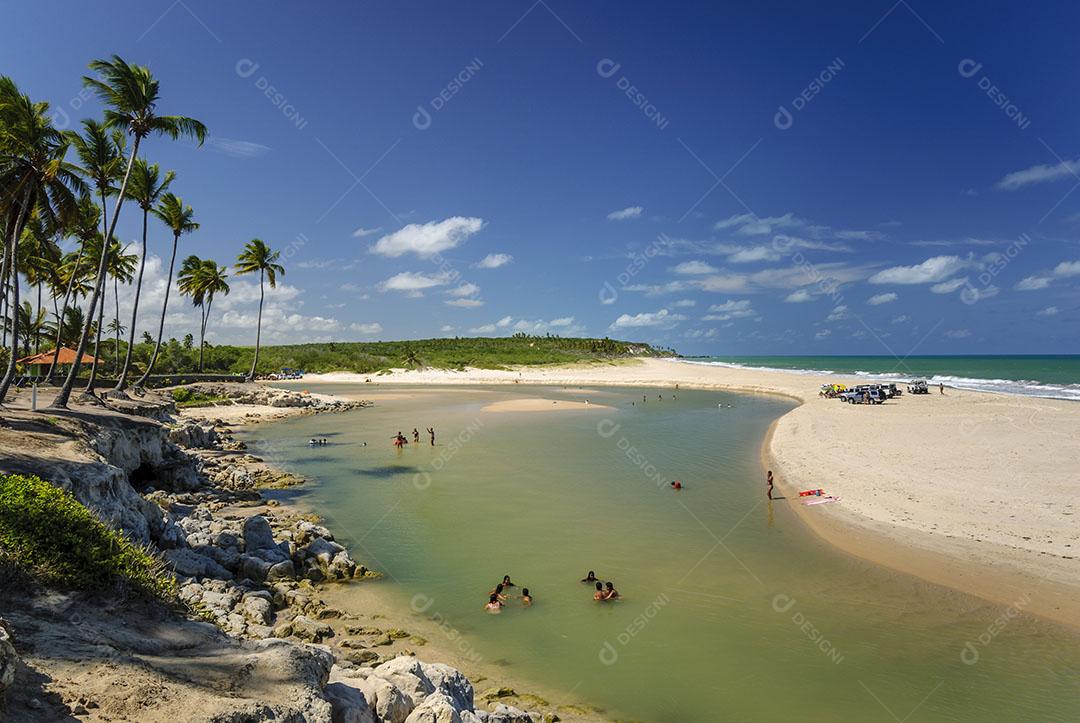 Bela Praia Conde Perto De João Pessoa Paraíba Brasil Imagem JPG