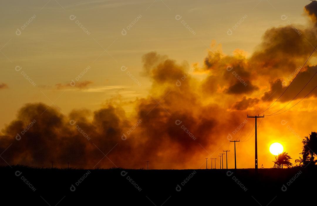 Torre De Elétricidade Com Final De Tarde Em Campina Grande 3 Imagem JPG
