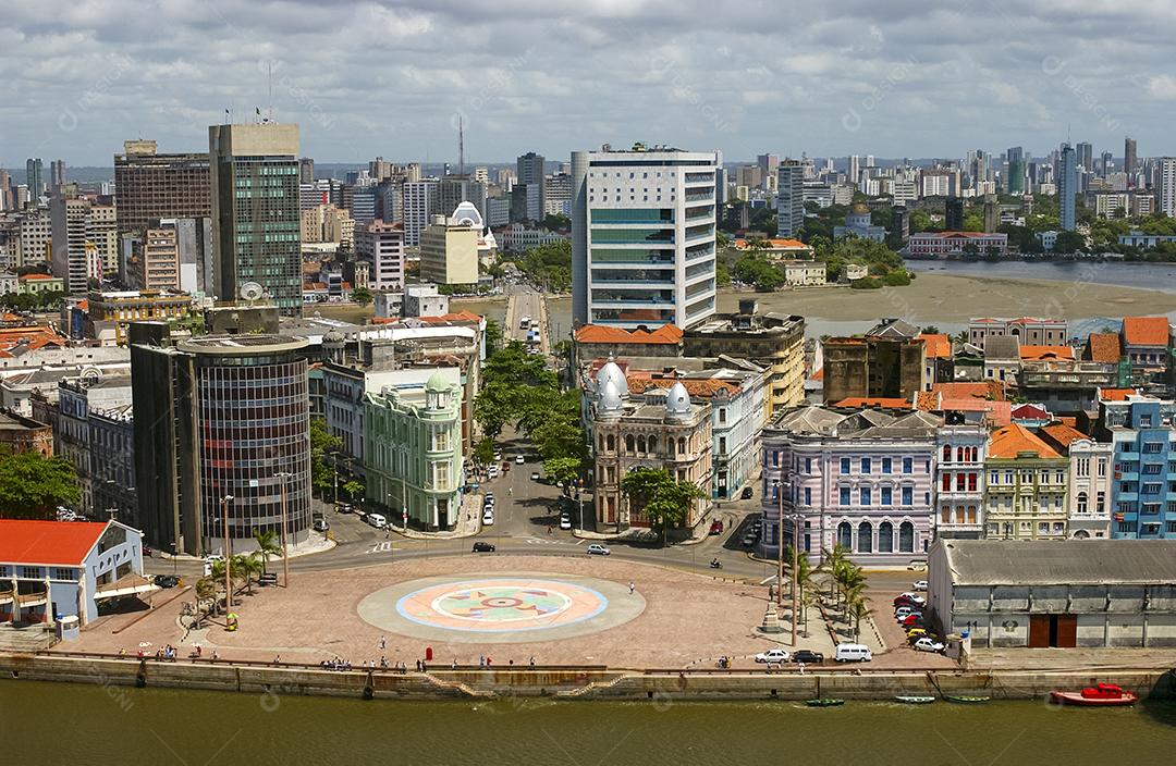 Vista Aérea Do Centro Da Cidade Em Recife Pernambuco Brasil Imagem JPG