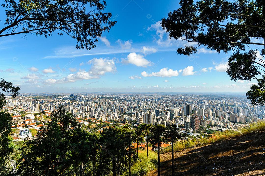 Vista Geral Da Cidade Belo Horizonte Edifícios Imagem JPG