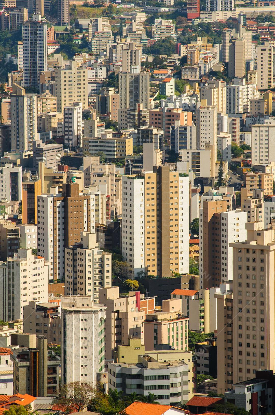 Vista Da Cidade Com Muitos Edifícios Imagem JPG