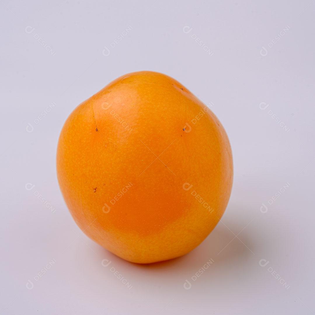 Foto Fruta Brasileira Cajá Em Fundo Branco Imagem JPG