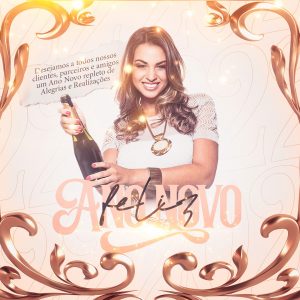 Social Media Feliz Ano Novo Repleto De Alegrias E Realizações PSD Editável