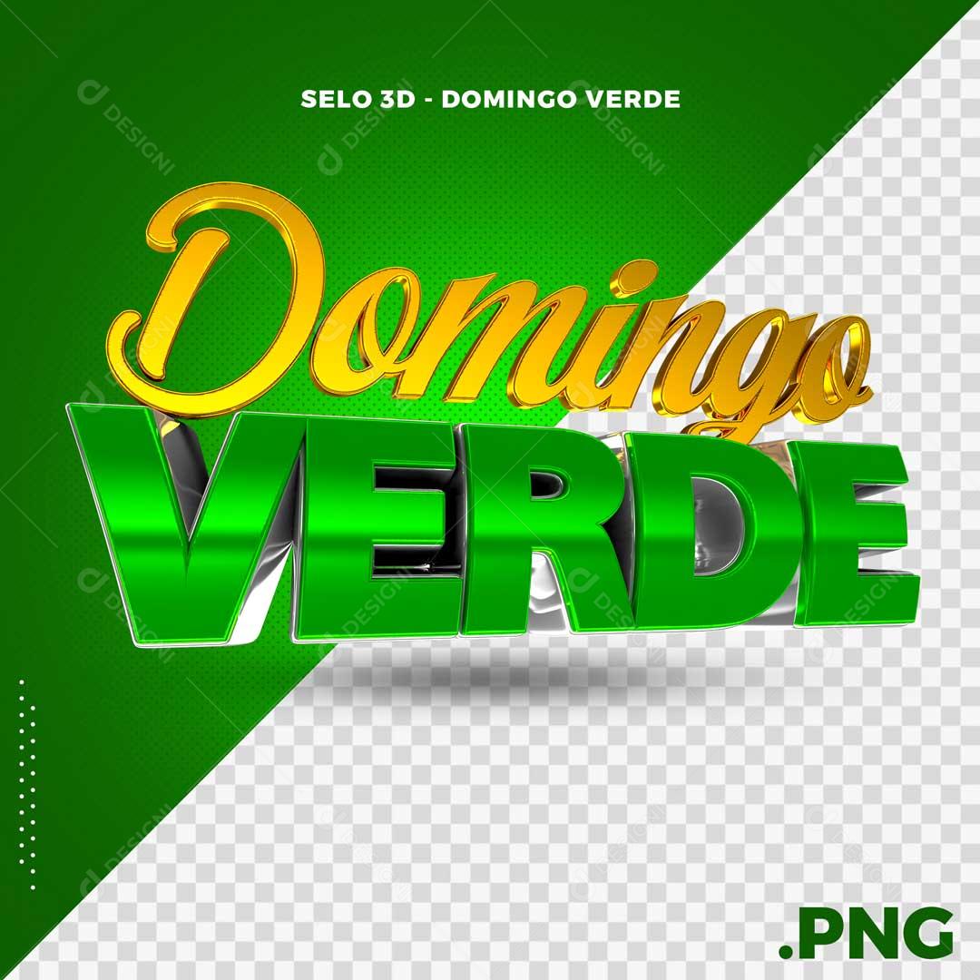 Selo 3D Para Composição Quarta Verde Social Media PSD Editável