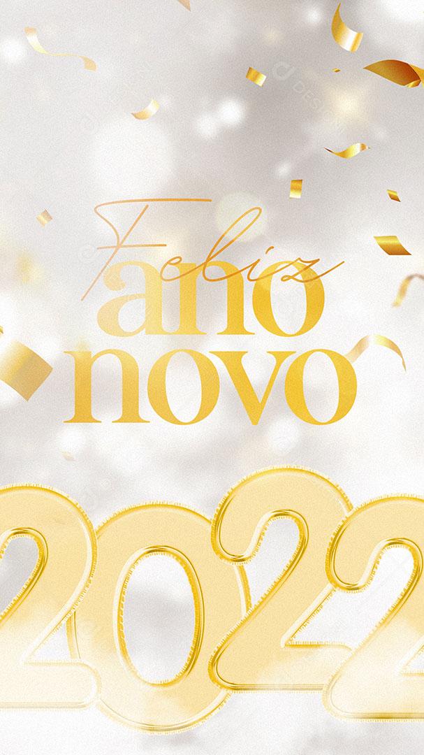 Post Stories New Year Social Media Editable PSD