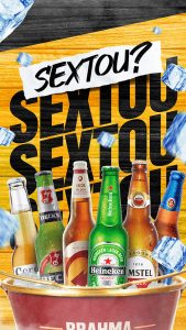 Post Stories Bares Sextou Bebidas Social Media PSD Editável