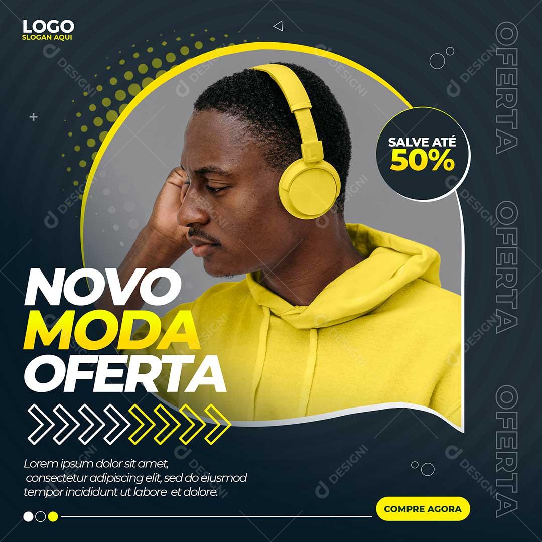 Lojas de Roupas Modas Social Media PSD Editavel