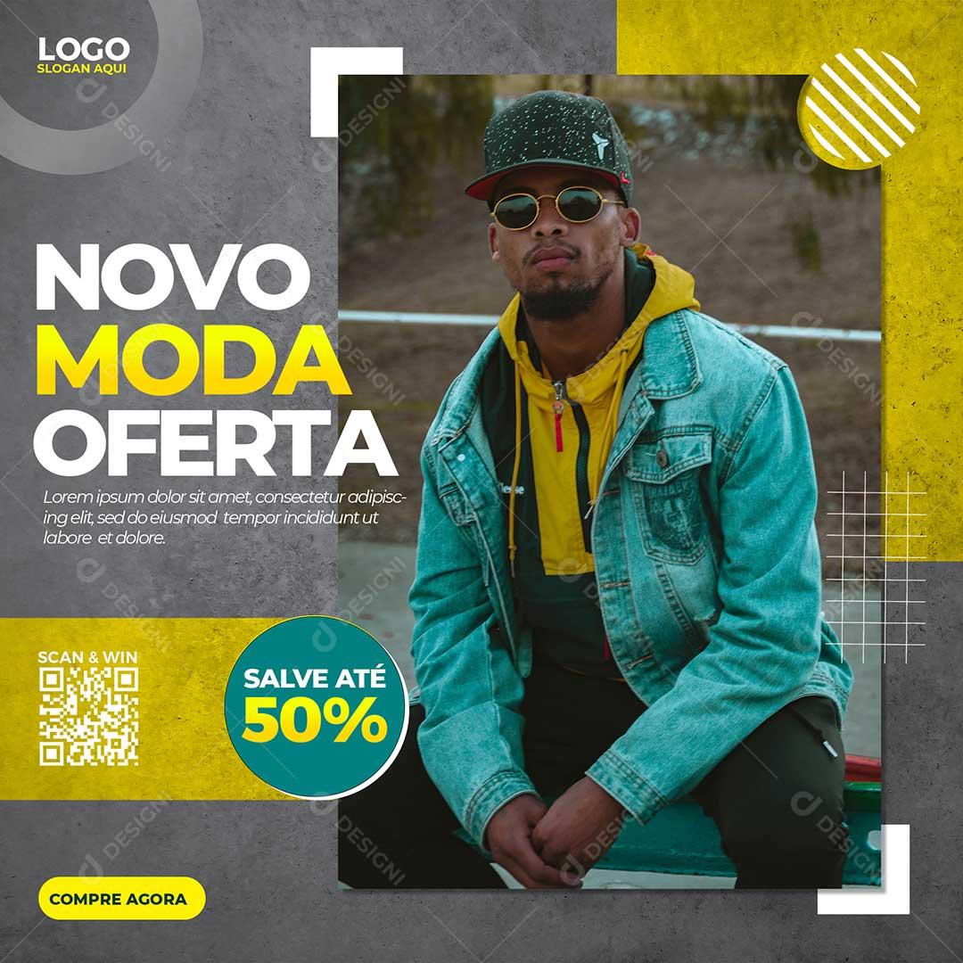 Lojas de Roupas Modas Social Media PSD Editavel