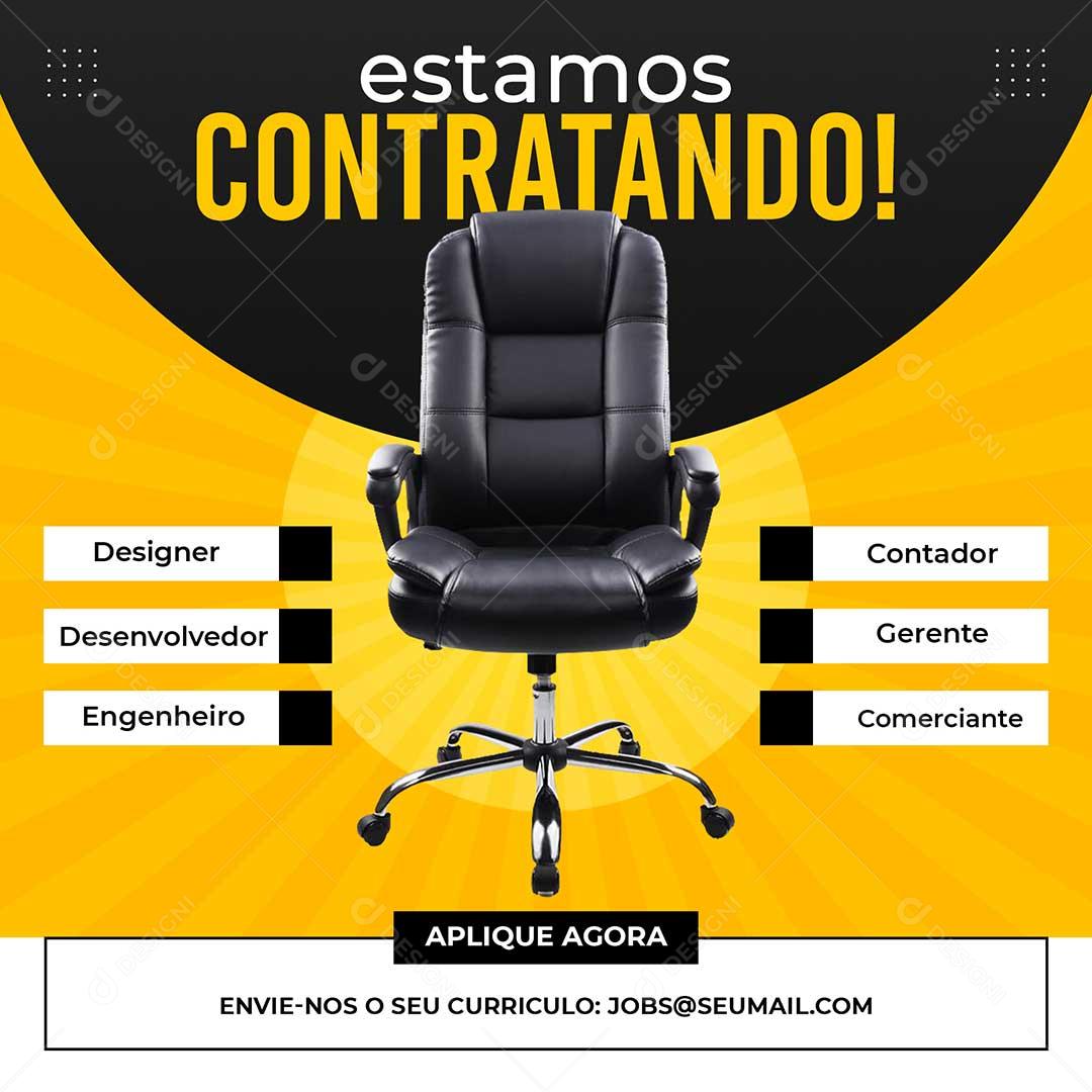 Estamos Contratando Social Media PSD Editavel