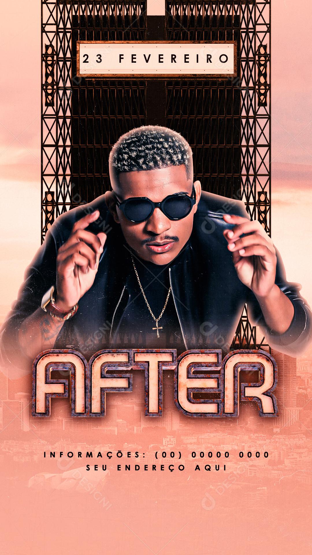 Social Media After Agendas Data Social Media PSD Editável