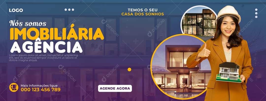 Post Feed Imobiliária Revenda De Casa PSD Editável