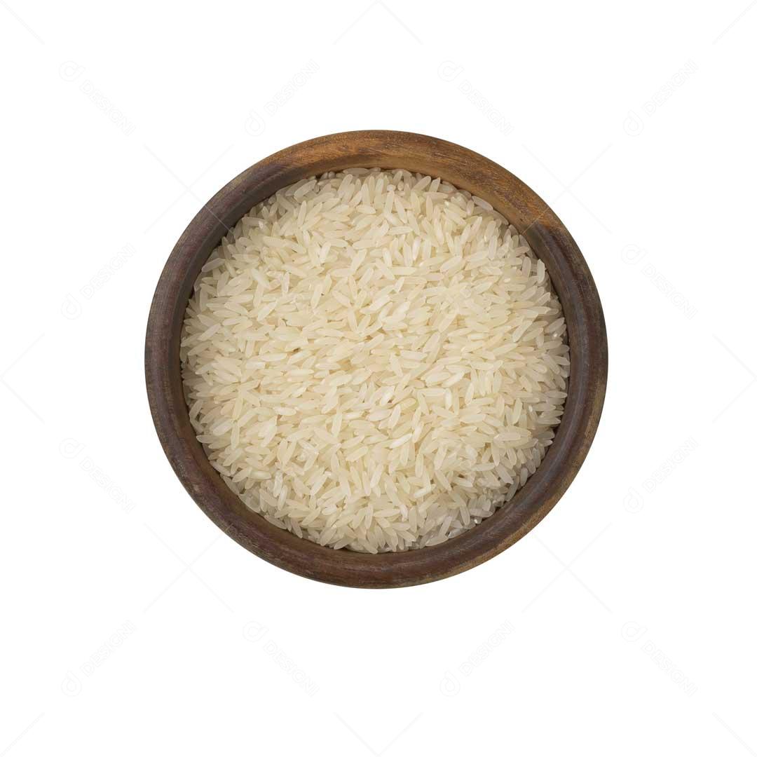 Foto Arroz Cru Bowl Madeira Top Imagem JPG