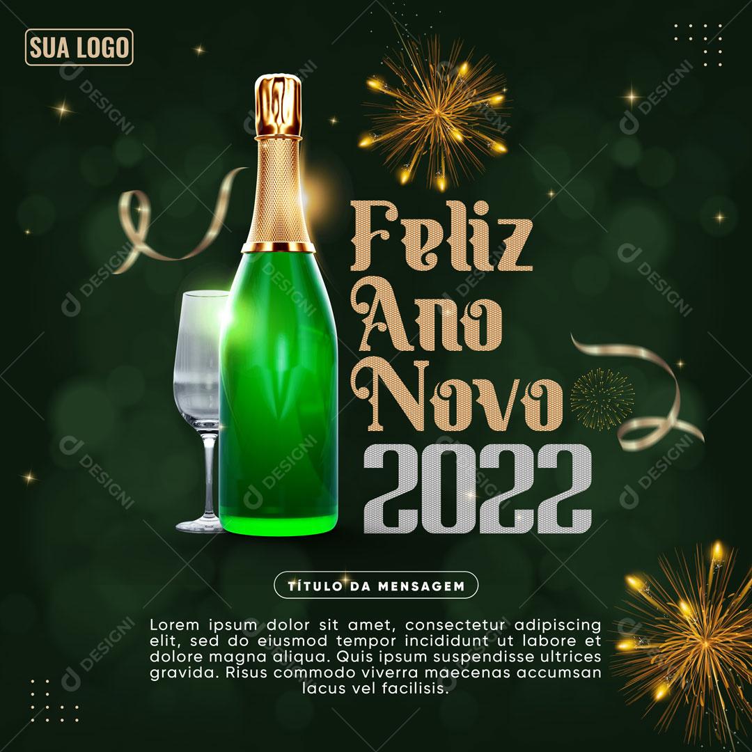 Feliz Ano Novo Révellion 2022 Social Media PSD Editável
