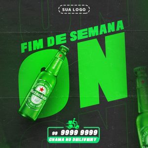 Fim De Semana On Heineken Social Media PSD Editável