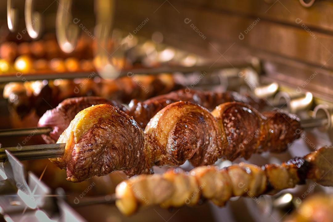 Picanha Barbecue Assada Na Brasa Imagem JPG