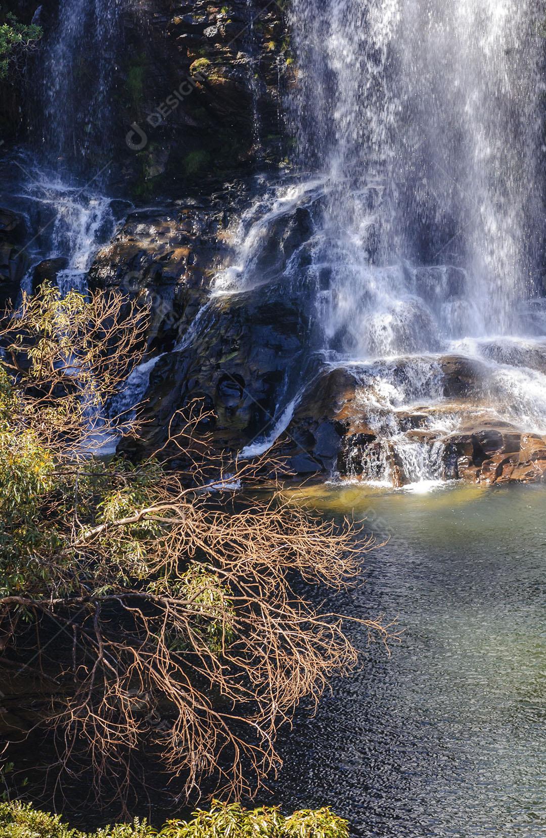 Cachoeira Da Serra Morena No Parque Nacional Da Serra Do Cipó 7 Imagem JPG