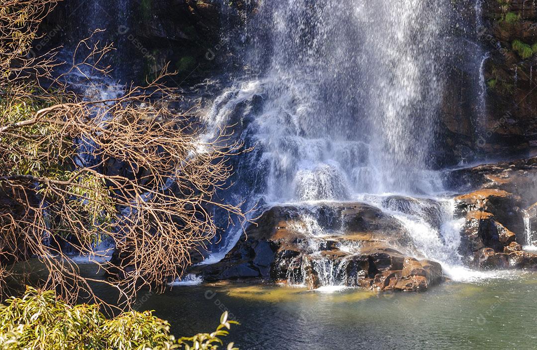 Cachoeira Da Serra Morena No Parque Nacional Da Serra Do Cipó 4 Imagem JPG