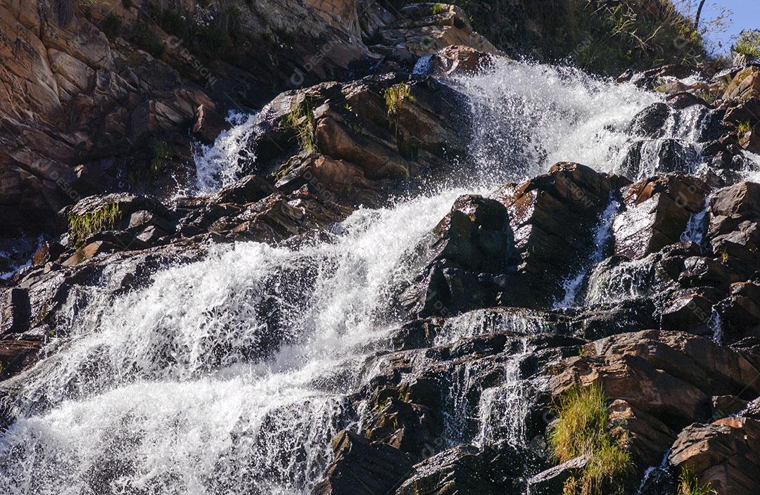 Cachoeira Da Serra Morena No Parque Nacional Da Serra Do Cipó 2 Imagem JPG