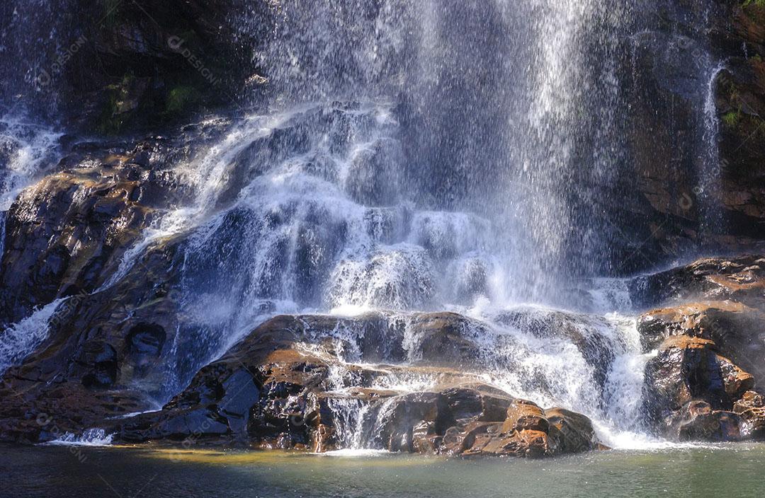 Cachoeira Da Serra Morena No Parque Nacional Da Serra Do Cipó Imagem JPG