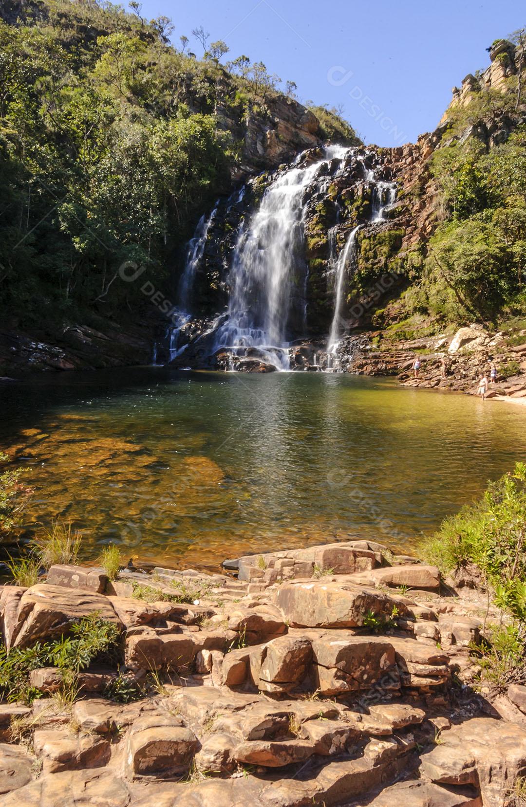 Cachoeira Da Serra Morena No Parque Nacional Da Serra Do Cipó Minas Gerais 7 Imagem JPG