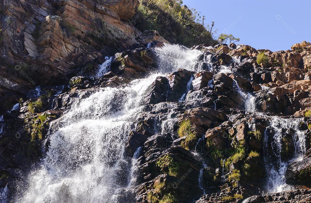 Cachoeira Da Serra Morena No Parque Nacional Da Serra Do Cipó Minas Gerais 1 Imagem JPG