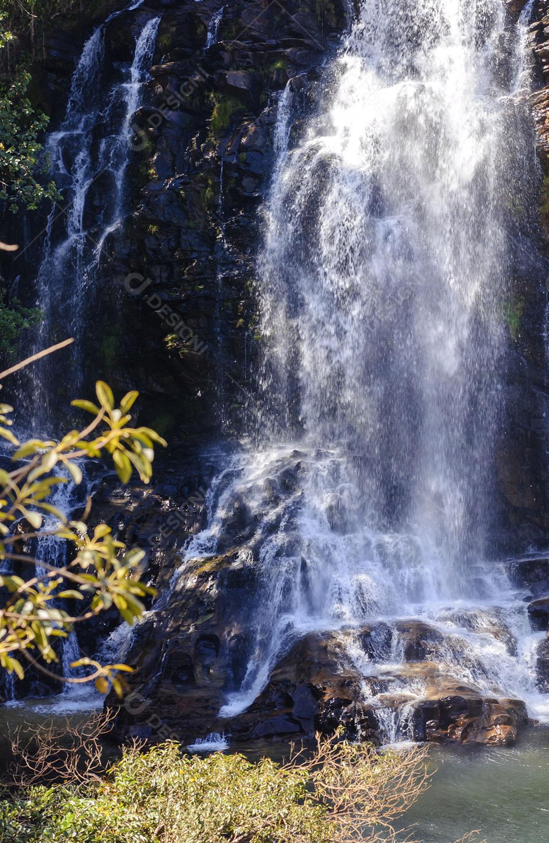 Cachoeira Da Serra Morena No Parque Nacional Da Serra Do Cipó Minas Gerais Imagem JPG