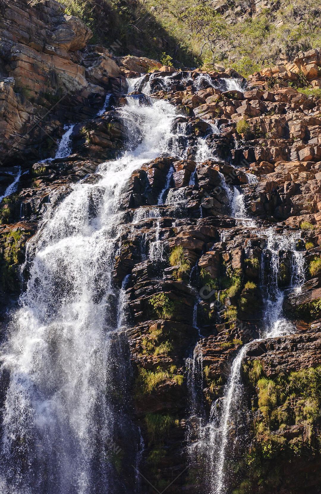 Cachoeira Da Serra Morena No Parque Nacional Da Serra Do Cipó 5 Imagem JPG