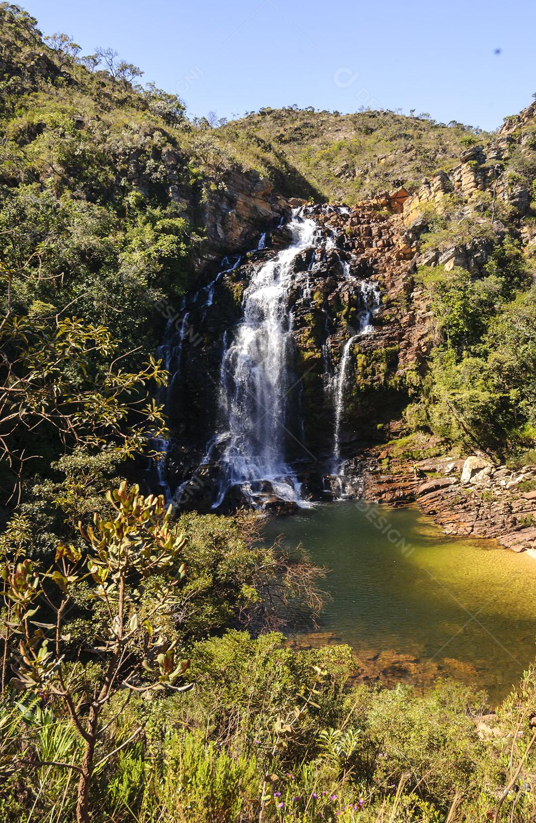 Cachoeira Da Serra Morena No Parque Nacional Da Serra Do Cipó 18 Imagem JPG
