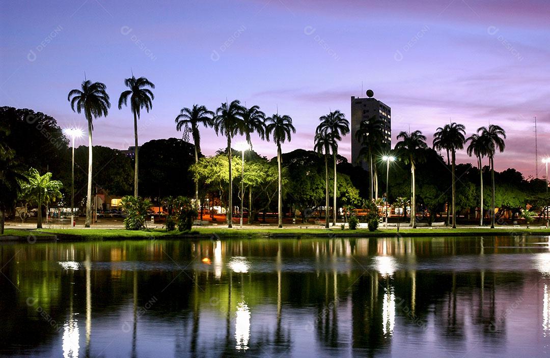 Vista Noturna Do Parque Solon De Lucena 4 Imagem JPG