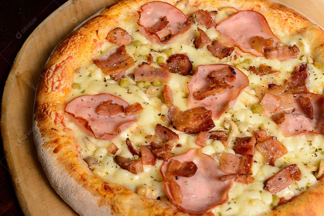 Pizza De Lombo E Bacon 3 Imagem JPG