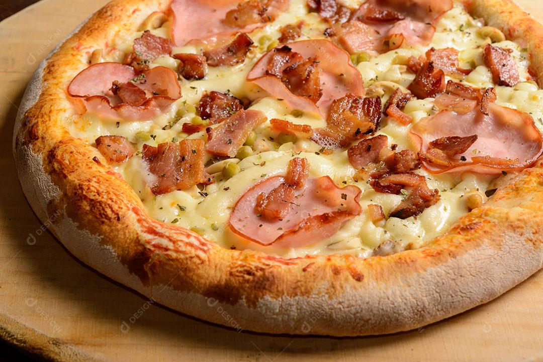 Pizza De Lombo E Bacon 2 Imagem JPG