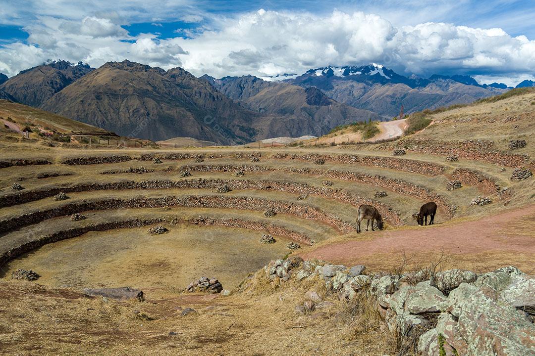 Pesquisa Arqueológico De Moray Povos Inca 4 Imagem JPG