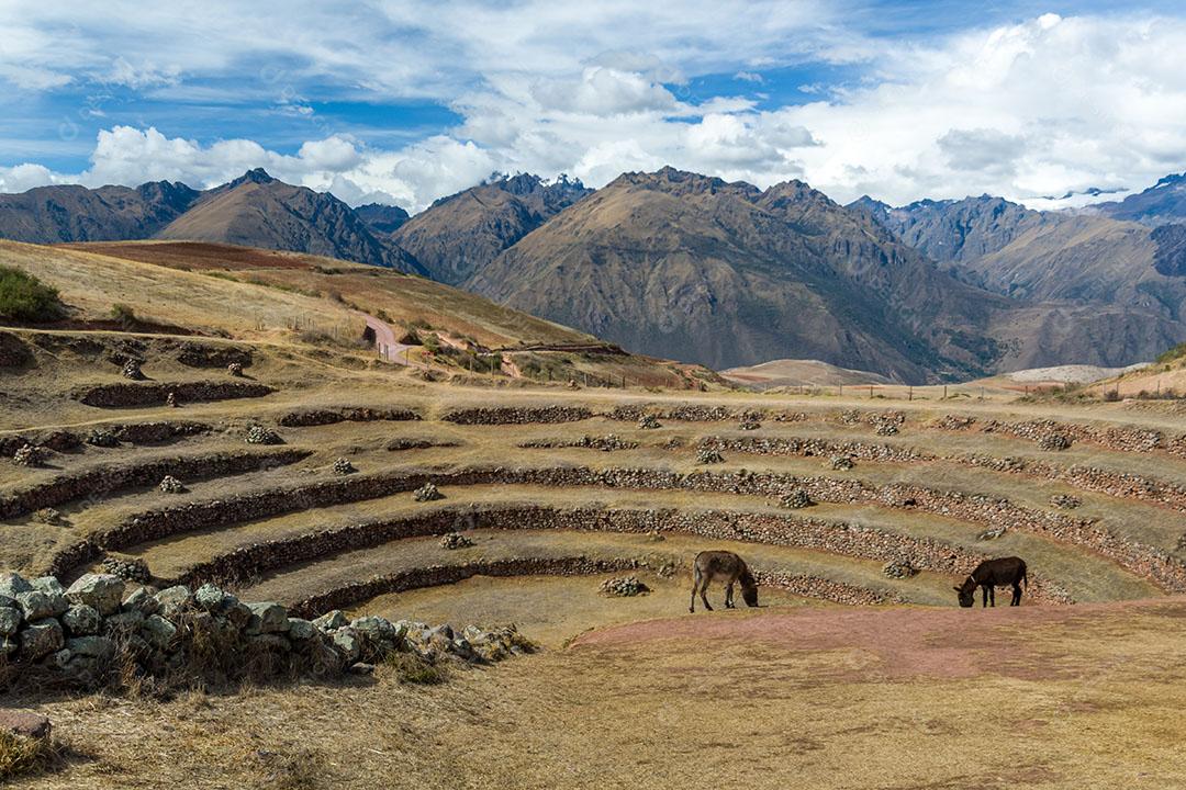 Pesquisa Arqueológico De Moray Povos Inca 3 Imagem JPG