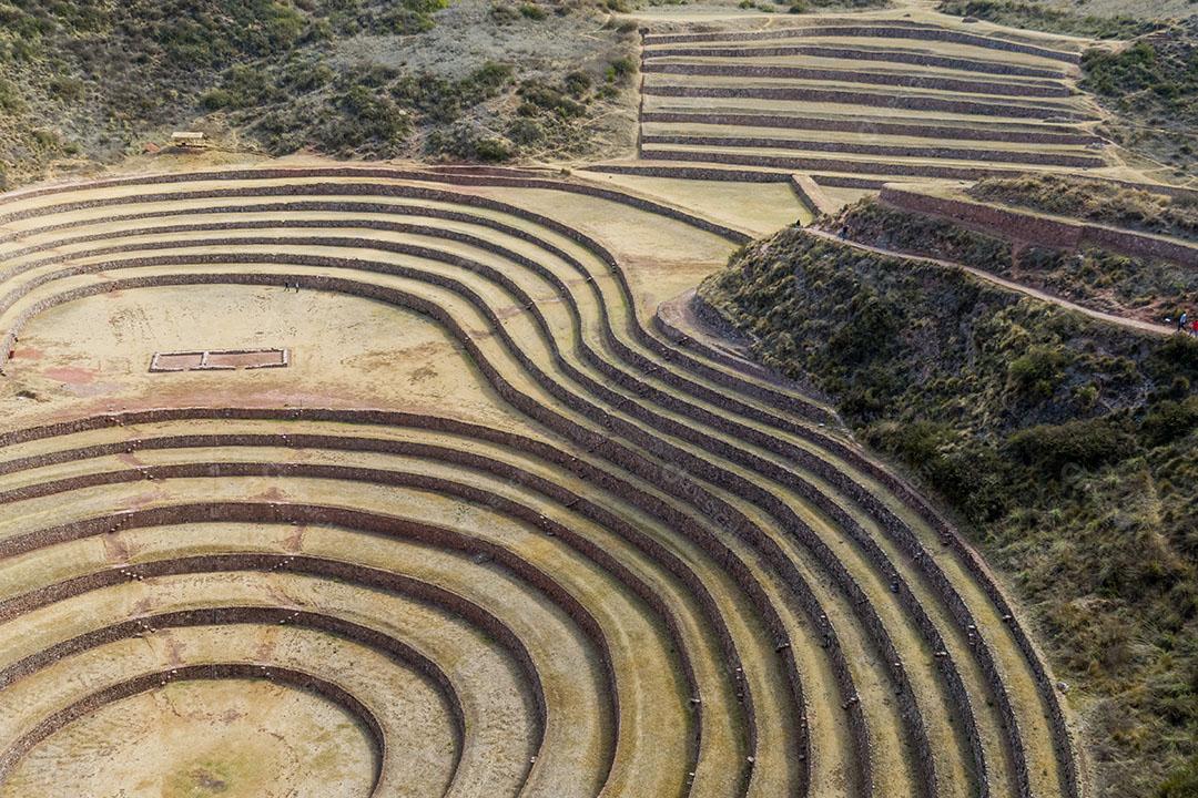 Centro Arqueológico De Moray Povos Inca 4 Imagem JPG