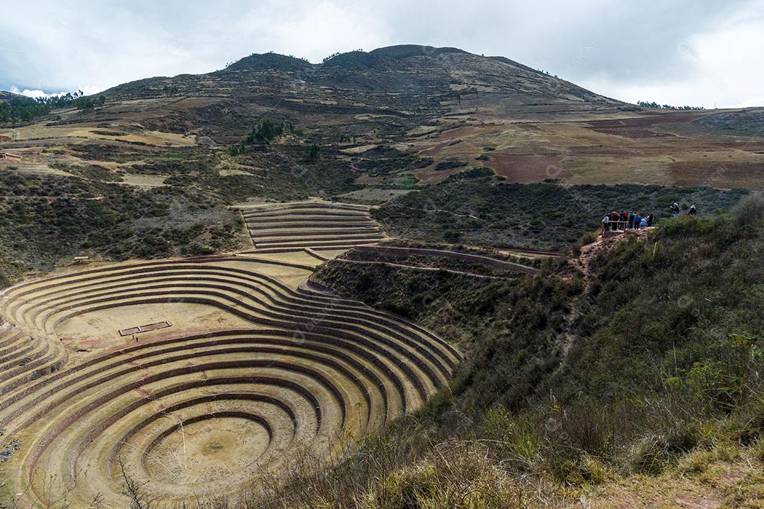 Centro Arqueológico De Moray Povos Inca 1 Imagem JPG