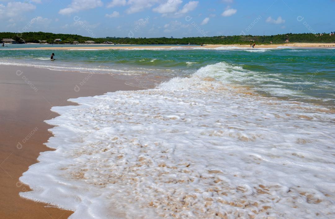 Ondas na Praia da Barra de Gramame João Pessoa Paraíba Brasil Imagem JPG