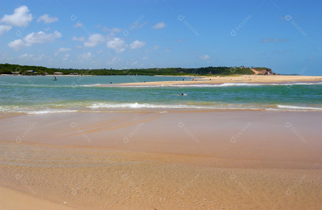 Ondas na Praia da Barra de Gramame João Pessoa Paraíba Brasil Imagem JPG