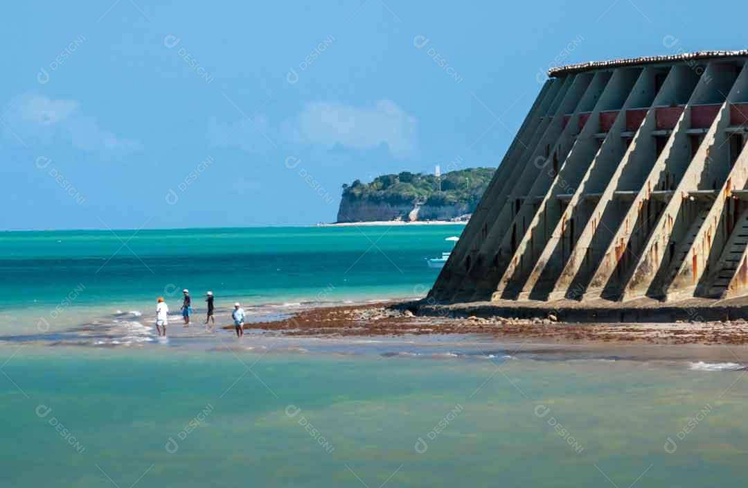 Joao Pessoa Paraiba Cidade Vista Da Praia Com Coqueiro Imagem JPG