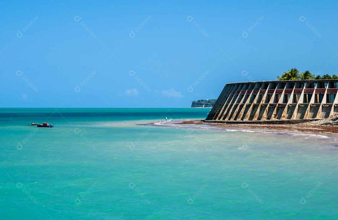 Joao Pessoa Paraiba Vista Da Praia Mar Imagem JPG