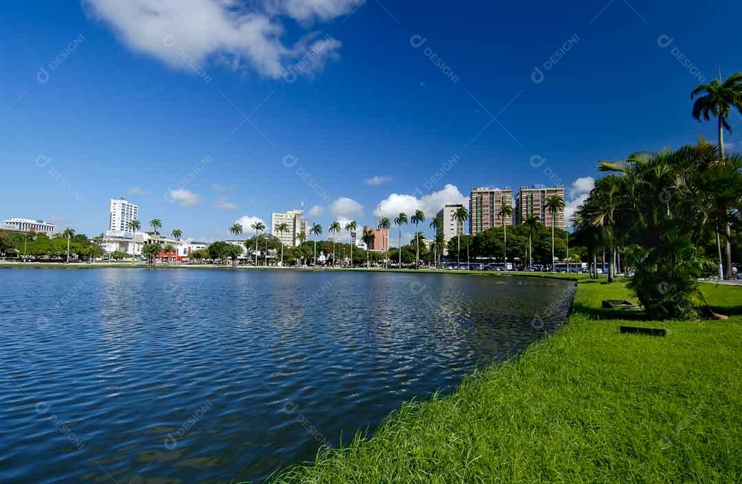 João Pessoa Paraíba Vista da lagoa do Parque Solon de Lucena Imagem JPG