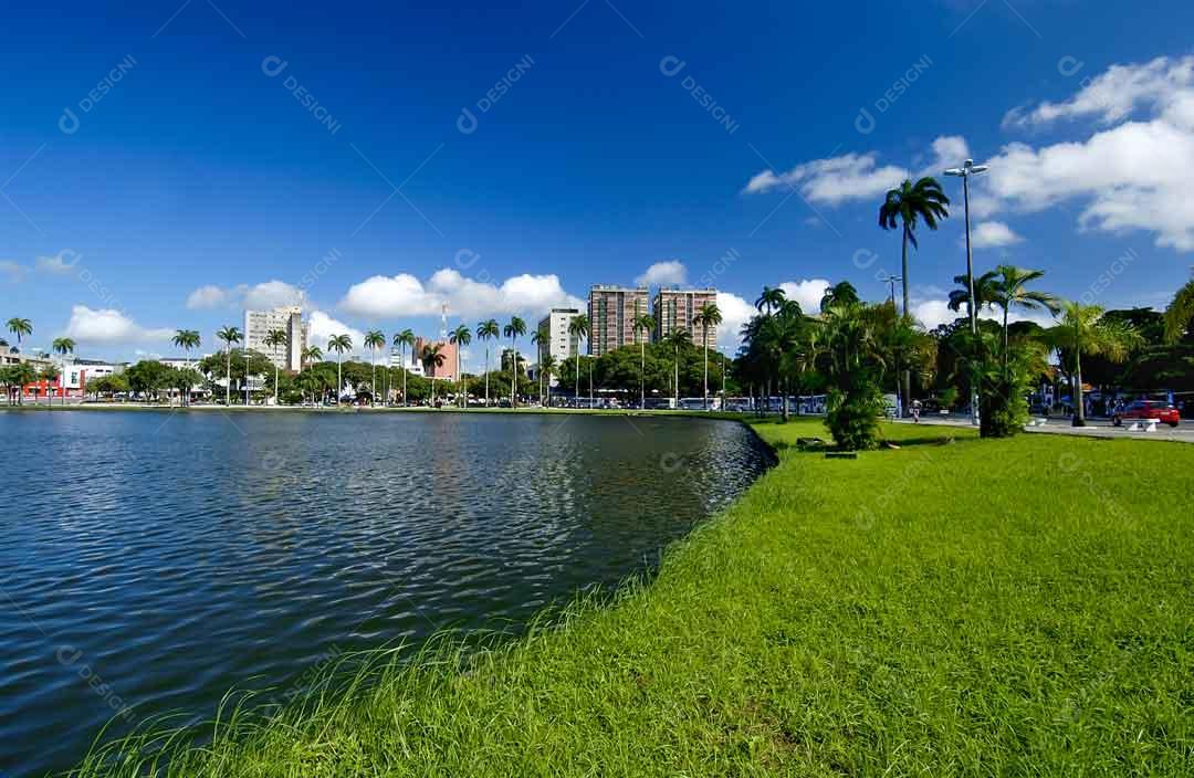 João Pessoa Paraíba Vista da lagoa do Parque Solon de Lucena Imagem JPG