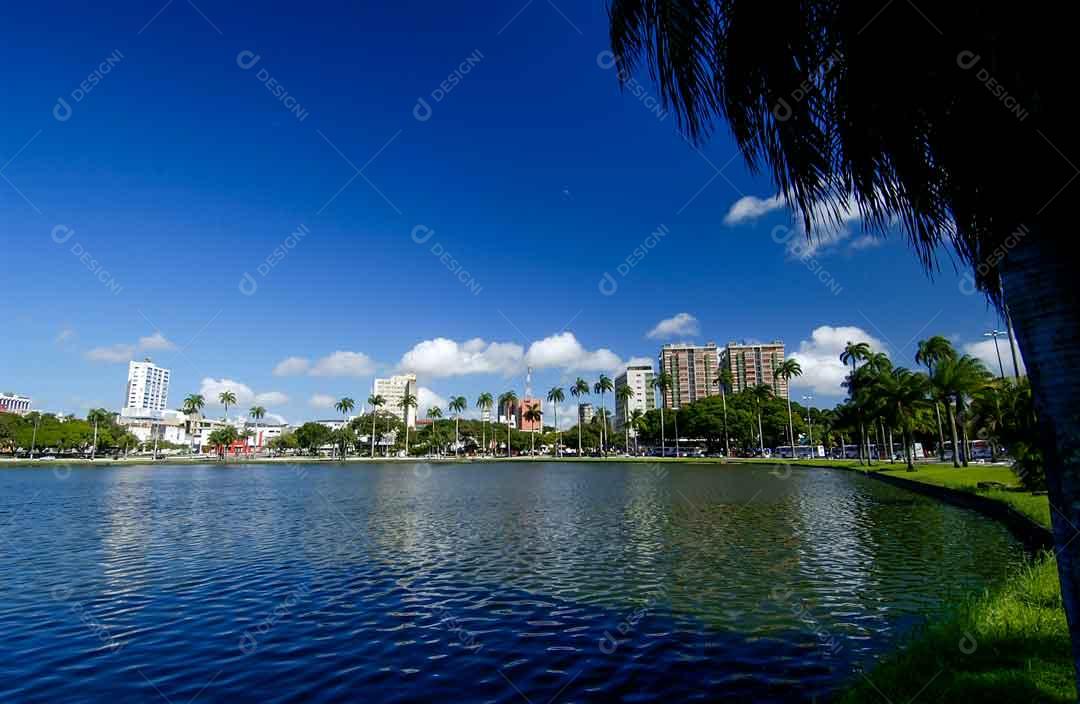 João Pessoa Paraíba Vista da lagoa do Parque Solon de Lucena Imagem JPG