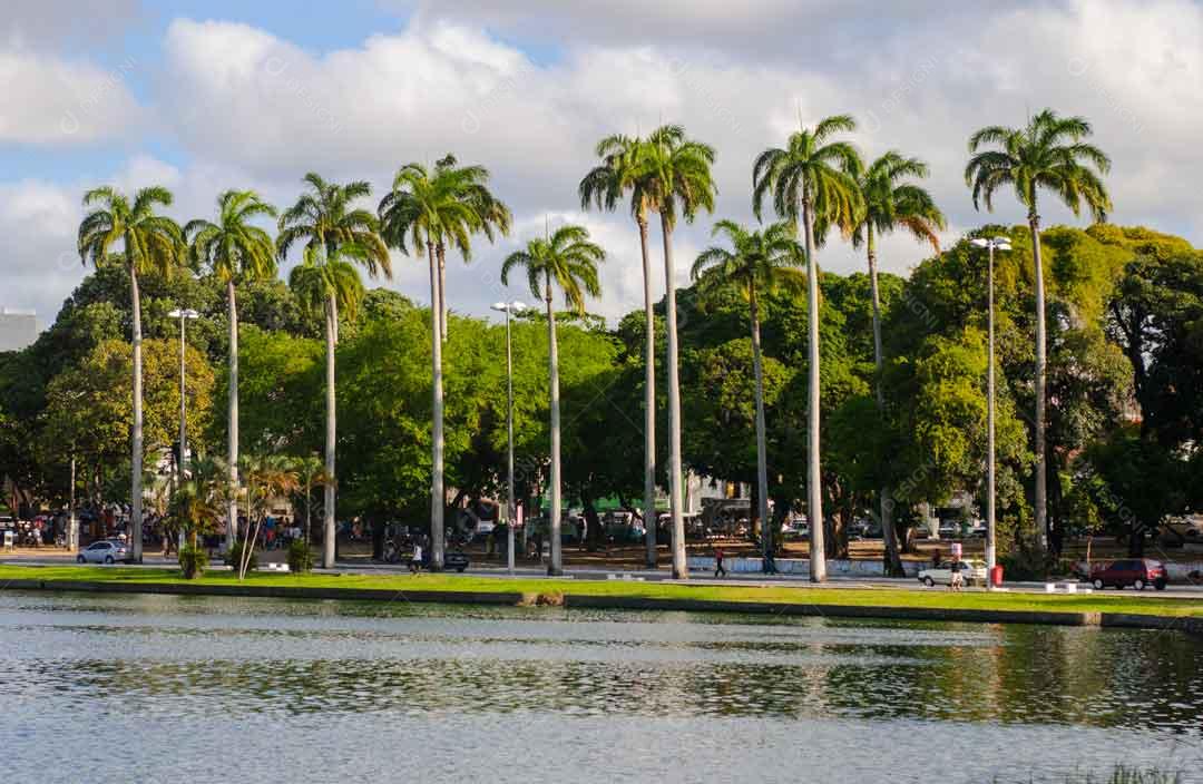 João Pessoa Paraíba Vista da lagoa do Parque Solon de Lucena Imagem JPG