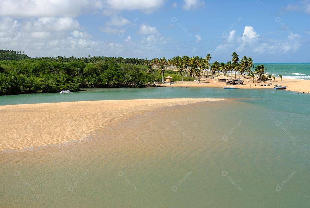 Praia Da Barra De Camaratuba Imagem JPG