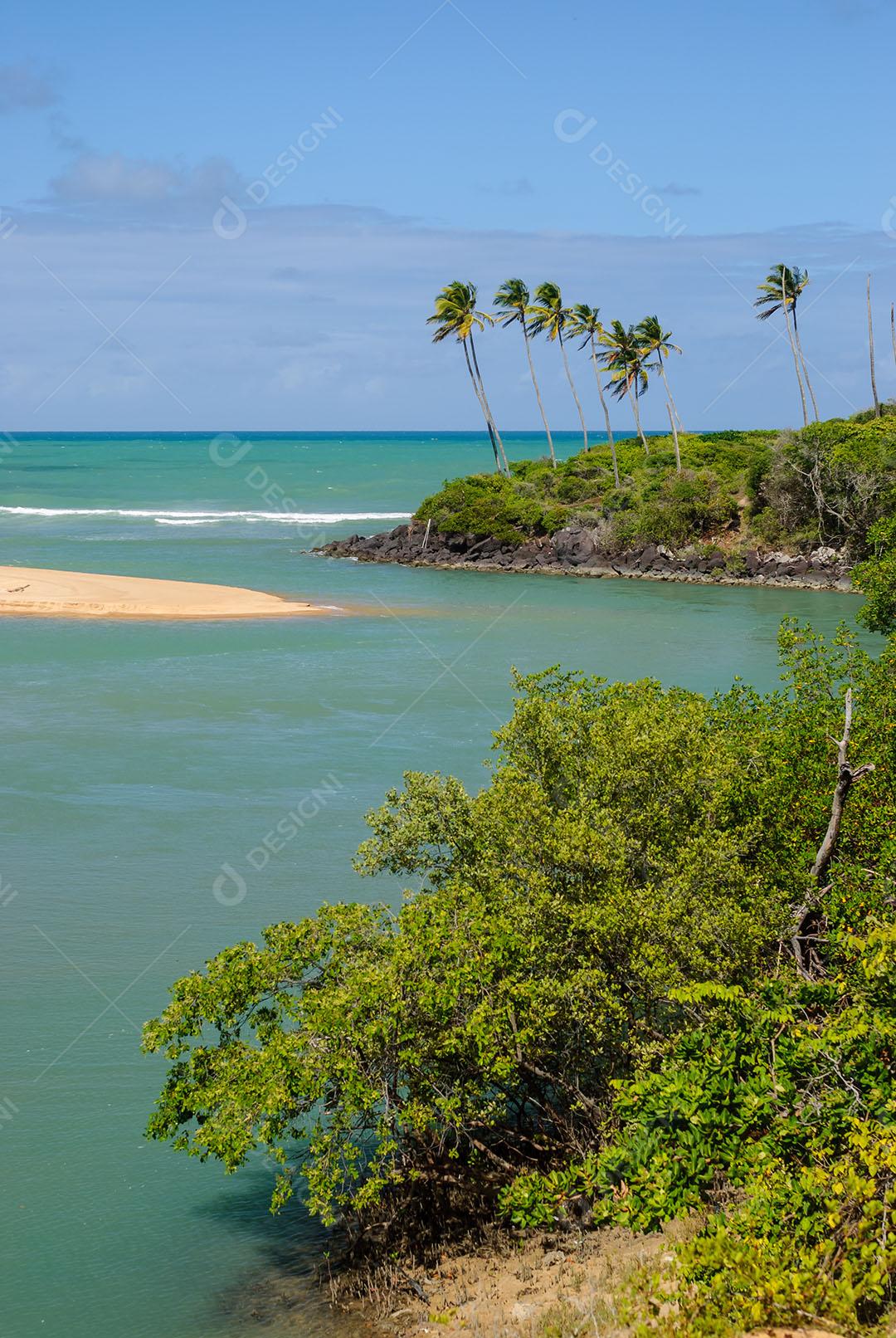 Praia Da Barra De Camaratuba Imagem JPG
