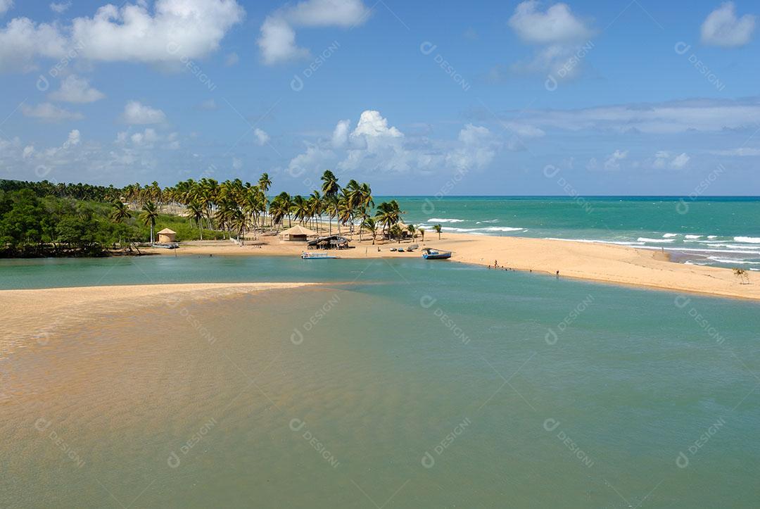 Praia Da Barra De Camaratuba Imagem JPG