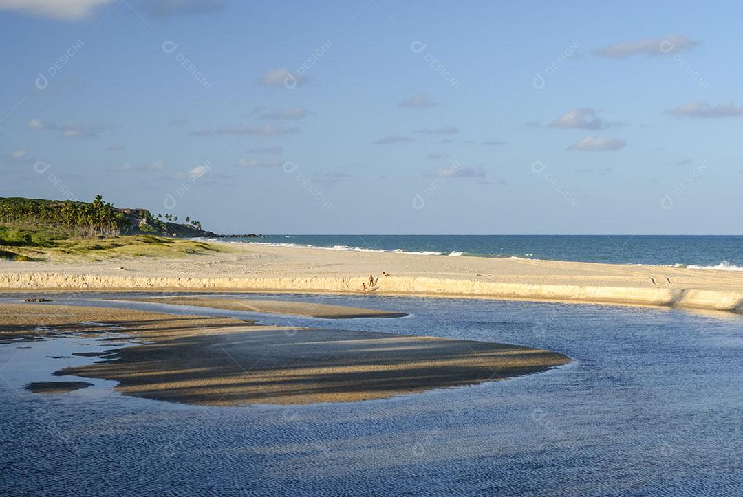 Ondas na Praia da Barra de Gramame João Pessoa Paraíba Brasil Imagem JPG
