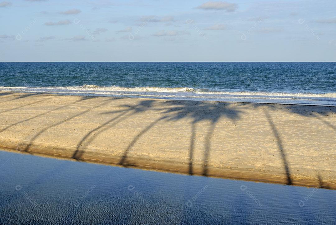 Ondas na Praia da Barra de Gramame João Pessoa Paraíba Brasil Imagem JPG